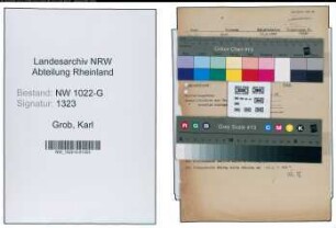 Entnazifizierung Karl Grob , geb. 17.05.1899 (Beamter)