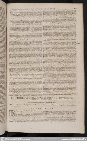 In Priorem Epistolam Petri Apostoli Catholica Expositio Ecclesiastica