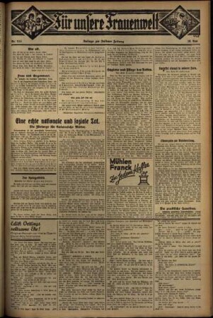Zweite Ausgabe vom Donnerstag, den 18. Mai 1933.