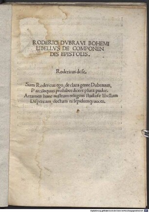 Libellus de componendis epistolis ...