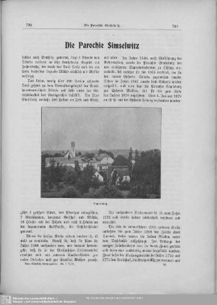 Die Parochie Simselwitz
