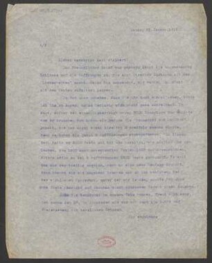 Brief an Eugen d' Albert : 22.01.1918