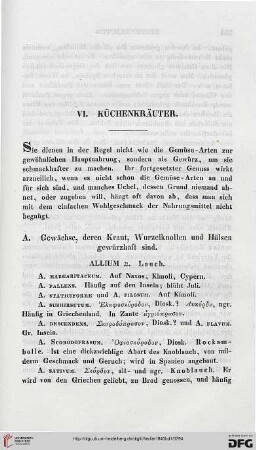 VI: Küchenkräuter