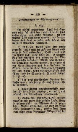 § 163-164. Verrichtungen im Blumengarten.