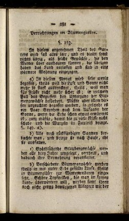 § 163-164. Verrichtungen im Blumengarten.