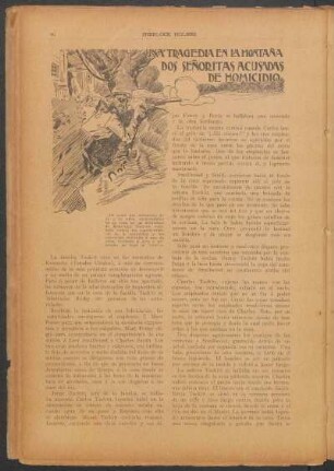Una tragedia en la montaña. - Dos señoritas acusadas de homicidio.
