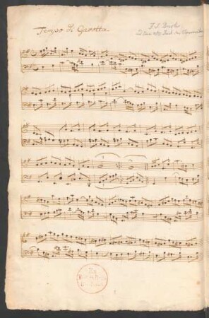 Partiten. Auszüge; cemb; e-Moll; BWV 830/6