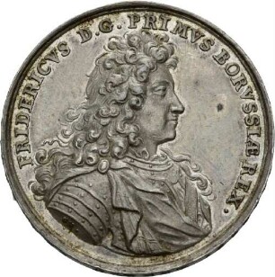 Medaille von Georg Hautsch auf die Krönung Friedrichs zum König in Preußen, 1701