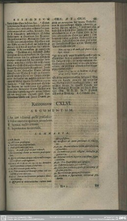 Responsum CXLVI.