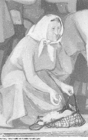 Bildende Kunst, Reinhold Langner Gedächtnis-Ausstellung, Arbeiten verschiedener Künstler nach Landaufenthalt, z.B. von Rosso Majores, Wandbild von Jutta Damme, u.a., Januar - Februar 1958