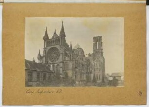 Kathedrale, Laon: Ansicht von Osten (aus: Skizzen- und Fotoalbum 10)