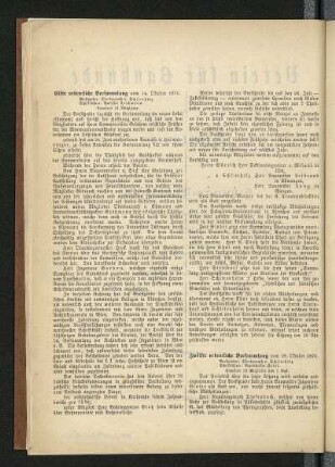 Zwölfte ordentliche Versammlung vom 28. Oktober 1876