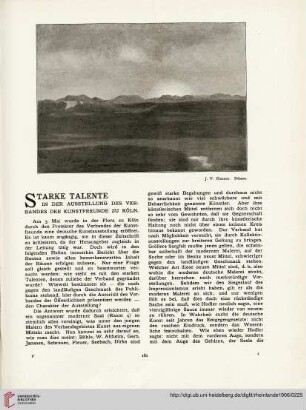 11: Starke Talente : in der Ausstellung des Verbandes der Kunstfreunde zu Köln