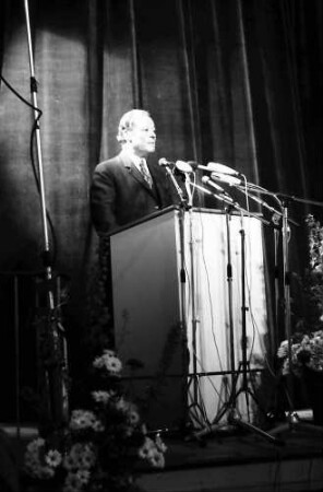 22. Tagung 1972 Mediziner; Eröffnung, Sitzreihen: 1. Reihe: Willy Brandt Festansprache