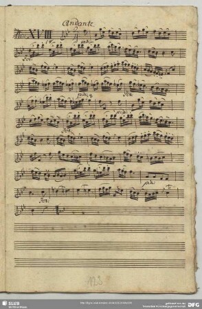 18. Anonymus, Andante, B-Dur