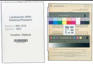 Entnazifizierung Stefanie Huesken , geb. 26.05.1910 (Lehrerin)