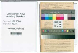 Entnazifizierung Mathias Huepen , geb. 22.01.1886 (Landwirt)