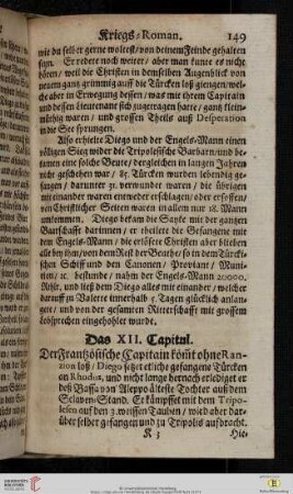 Das XII. Capitul