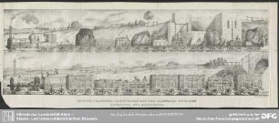 Pack und Transport Dampfwagen auf der Eisenbahn zwischen Liverpool und Manchester