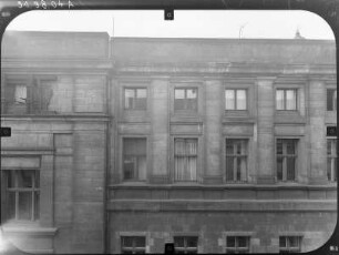 Dresden-Altstadt, Augustusstraße 2. Ständehaus (1901-1906; P. Wallot). Ostseite (Teilansicht) von der Brühlschen Gasse