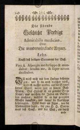 148-163, Die sibende Geschicht Predigt