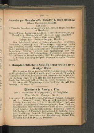 Lauenburger Damfschiffe, Theodor & Hugo Basedow