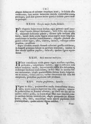 XXIII. Cerasus maior, fructu subdulci