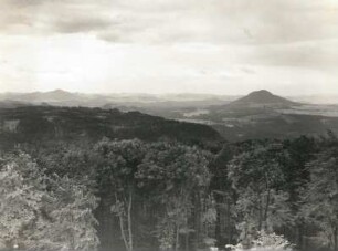 Blick vom Großen Winterberg auf Rosenberg (rechts) und Kaltenberg