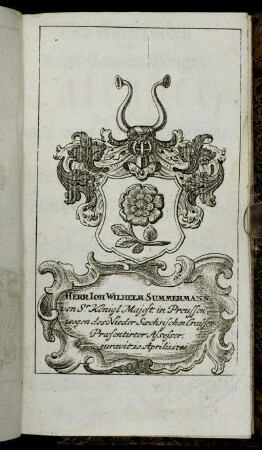 Herr Ioh. Wilhelm Summermann[...]