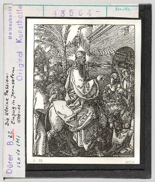 Albrecht Dürer: Kleine Passion, Einzug in Jerusalem