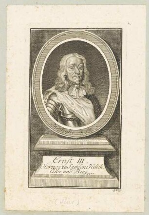 Bildnis des Ernst III. Hertzog zu Sachsen