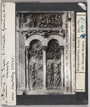 Moissac: Abteikirche St. Pierre, Südvorhalle, Gewände der Westseite