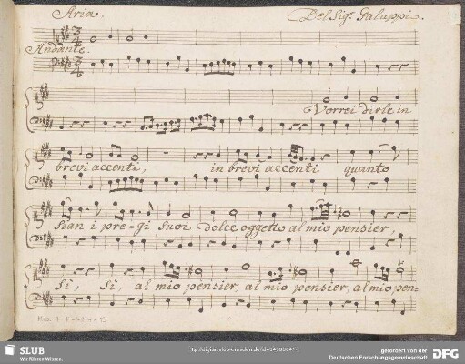 Vorrei dirle in brevi accenti - Mus.1-F-49,4-13 : S, bc - E