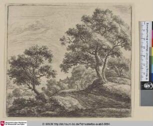 [Ein Bauer auf einem breiten Weg; A peasant on a wide path]