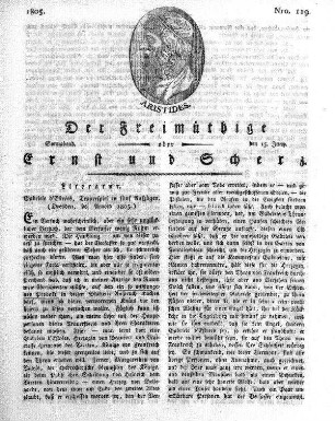 Nro. 119, Sonnabend, den 15. Juny 1805