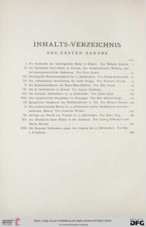 Inhalts-Verzeichnis des ersten Bandes