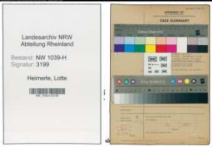 Entnazifizierung Lotte Heimerle , geb. 04.01.1895 (Fuersorgerin)