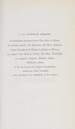 A la glorieuse mémoire ...