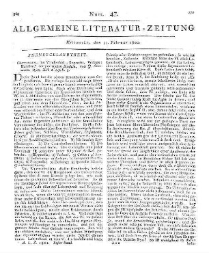 Frank, J.: Handbuch der Toxicologie. Oder der Lehre von Giften und Gegengiften. Nach den Grundsätzen der Brownschen Arzneylehre und der neuern Chemie. Wien: Schaumburg 1800