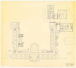 Evangelisches Diakonissenkrankenhaus Bethanien, Berlin-Kreuzberg Umbau. Hauptgebäude: Zielplanung Erdgeschoss 1:200