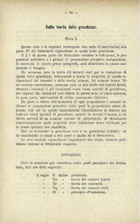 Sulla teoria delle grandezze.
