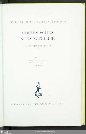 Chinesisches Kunstgewerbe : ein Handbuch für Sammler und Liebhaber