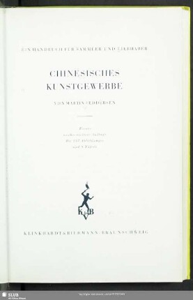 Chinesisches Kunstgewerbe : ein Handbuch für Sammler und Liebhaber