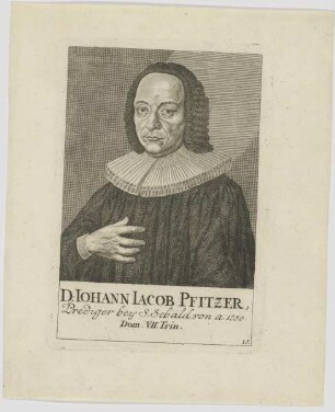 Bildnis des Iohann Iacob Pfitzer