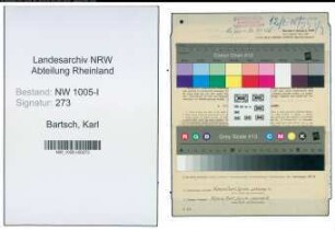 Entnazifizierung Karl Bartsch , geb. 13.11.1893 (Revisor)