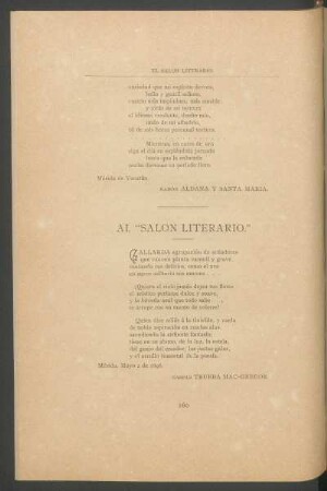 Al "Salón Literario"