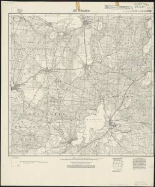 Meßtischblatt 2114 : Alt Schadow, 1928 : Alt Schadow. - Hrsg. 1903, bericht. 1928. - 1:25000. - [Berlin]: Reichsamt für Landesaufnahme, 1928. - 1 Kt.