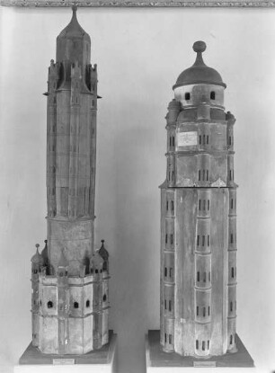 Modell für den Turm von Sankt Christoph