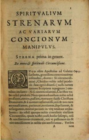 Spiritualium Strenarum ac variarum Concionum Manipulus