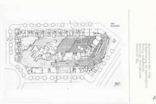 Wohnbebauung am Lauterplatz, Berlin-Friedenau (Diplomarbeit bei Willy Kreuer): Grundriss Erdgeschoss